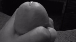 Hot straight guy playing with his big cock until he shoots his load!