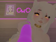hot Virtual Angel has fun with her new toys (loud moaning and pov) in vrchat 7/16
