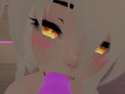 hot Virtual Angel has fun with her new toys (loud moaning and pov) in vrchat 8/16