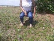 Teens Pee Outdoor