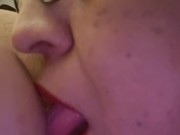 Real white boyfriend & latina girlfriend indulging PNP rimming bliss... What a lucky guy! #sinfulduo 4/16