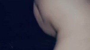 BBW naked outside while her neighbor peeps