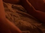 I play with my pussy watching him jerk off 16/16