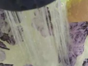 Cute Slutty Dirty Gardening CamGirl Plays Outside in Garden Cleans up Sprays Shorts Garden Hose 13/16