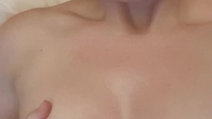 Playing with my boobs 