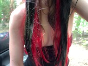 TEEN EVA AS A PROSTITUTE IN PUBLIC IN THE MORNING FULL 4K 18+ 4/16