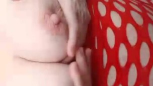 Playing with my tits !! Getting horny !!