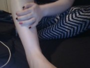 Bare Pretty, Stinky Freet Get Spa Day Massage With Scented Lotion, in And Out of Thigh Socks 4/16