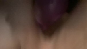 Fucking my tight ass with dead vibrator