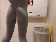 Made A Huge Mess With My Golden Piss In the Public Restroom 11/16