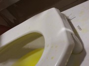 Made A Huge Mess With My Golden Piss In the Public Restroom 6/16