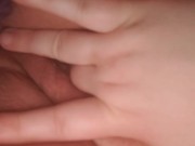 Teasing my wet pussy 