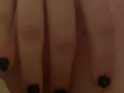 Boyfriend's cum dripping out of my pussy 9/16