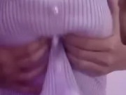 Little busty asian wants to bounce on big cock