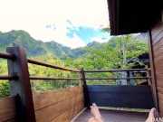 The best reverse cowgirl riding outdoor - Mori's couple holidays! 1/16