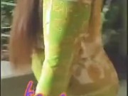 Ass jiggling while walking in public with no panties on 4/16