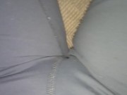 Short Clip Close Up Girl Farts in Yoga Pants in Her Boyfriend's Car and Laughs