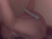 Bbw squirting in his mouth