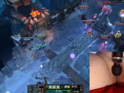 Playing with my vibrator on the highest setting makes me moan intensively! League of Legends #9 Luna 3/16