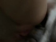 Slut takes huge load on tight tummy  5/16