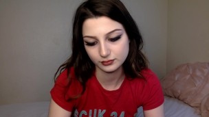PUSSY TEASING TEEN CHATURBATE CAMGIRL W LOVENSE LUSH BEDROOM LIVESTREAM RECORDING