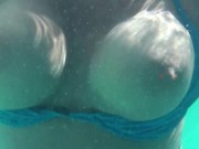 Tits out in the public pool 15/16