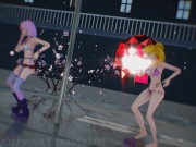 MMD SFW Pink Misaka And Aylin - Elect 1097