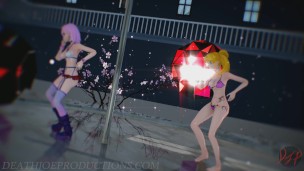 MMD SFW Pink Misaka And Aylin - Elect 1097