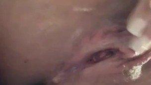 Sexy female masturbation with orgasm