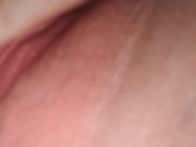 Ex boyfriends cum drips from my throbbing pussy 