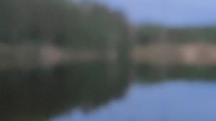 Big bear masturbating in lake