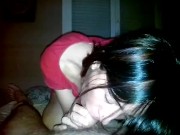 dando una mamada una noche de verano y tragándoselo todo 4/16