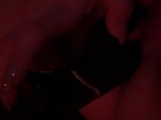 Chubby teen cums using her black rabbit for the first time