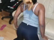 SEETHROUGH LEGGINGS Workout - Teasing Cameltoe and Thick Booty POV