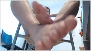 Giant feet worship. Lick them, little slave!