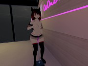 Virtual cam girl puts on a show for you in vrchat ❤️Intense moaning and squirming~ [Devil Cosplay] 10/16
