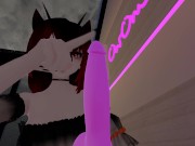 Virtual cam girl puts on a show for you in vrchat ❤️Intense moaning and squirming~ [Devil Cosplay] 2/16