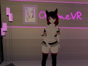 Virtual cam girl puts on a show for you in vrchat ❤️Intense moaning and squirming~ [Devil Cosplay] 8/16