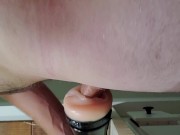 Fucking my pocket pussy!! Huge cumshot!!
