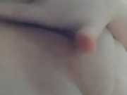 Playing with my tits