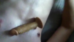 Rubbing My Dildo On My Freshly Pissed On Stomach