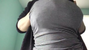 36DDD Alternative Babe Plays with Big Titties! Tease!