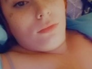 Licking my tits