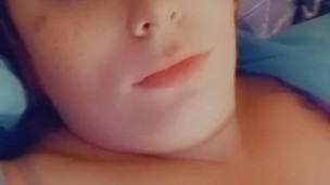 Licking my tits