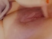 Fingering my creamy pussy