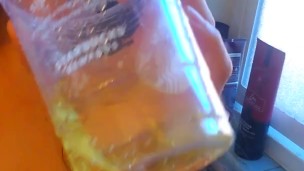 Crazy Hairy Naked Slut Smells Her Own Piss Tastes Pee on Tongue Dirty Talk