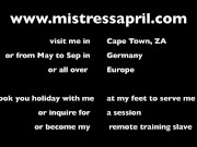 Dominatrix Mistress April - Unworthy  Brain Wash 16/16