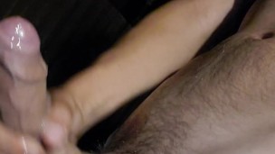 Strocking and cumming outside