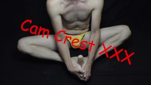 Cam Crest Gives Footjob