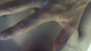 Licking Cumcovered Hand w/Dildo Stuffed In My Ass
